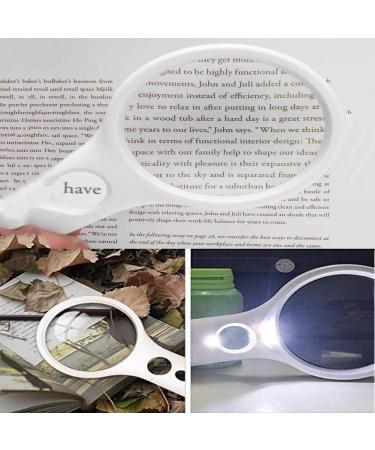 Professional 3X 45x Handheld Magnifier with 3 LED Light Lens Loupe for Reading Crafts Hobby Soldering Inspection Coins Exploring Full of Stars - Buy Online on GoSupps.com