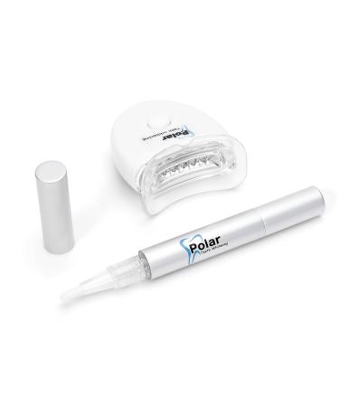 Polar Teeth Whitening Pen Kit Fast Acting Tooth Whitening Gel with a 5 X Teeth Whitening LED Light for 5 X The Whitening Acceleration