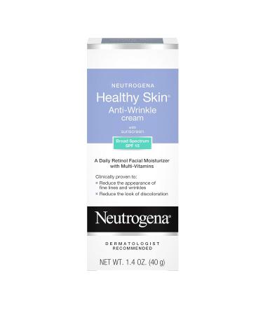 Neutrogena Healthy Skin Anti-Wrinkle Cream with SPF 15 - Original Formula 1.4 oz | Anti-Aging Sunscreen - Buy Online on GoSupps.com