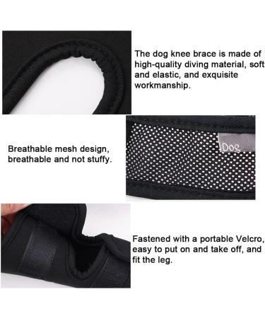 Dog Knee Brace - Professional Dog Front and Rear Leg Protectors Dog Leg Sleeves for Dog Front or Rear Leg Ligament Sprains (S) - Buy Online on GoSupps.com