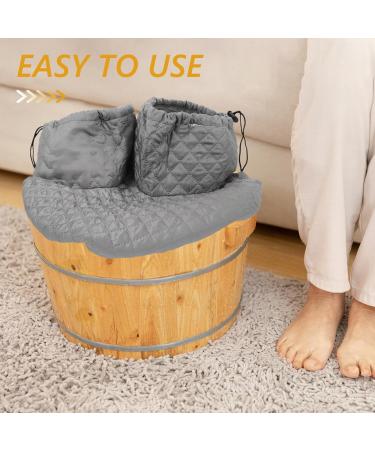 Beavorty Foot Soak Bucket Insulation Covers for Foot Basin in Diameter 38-42cm Foot Tub Covers Foot Bucket Protector Dual Bucket Cotton Foot Basin Covers - Buy Online on GoSupps.com
