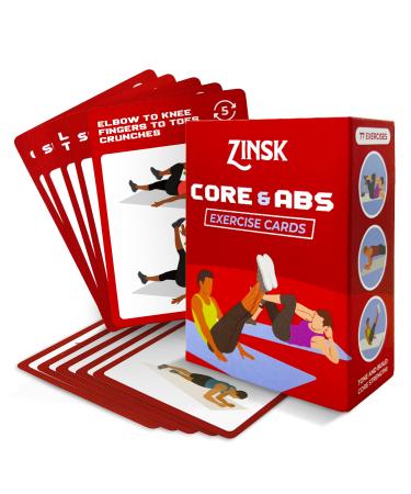 Abs and Core Exercise Cards  75+ Workout Cards to Help Build Core Strength and Power  Fitness Deck Exercise Card for Woman, Man Helps Create Quick Ab Workout Routines for Gym, Outdoor, Home Workout