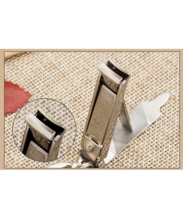 HCHGJKN Nail Clippers Stainless Steel Ultra-thin Foldable Hand Toe Nail Clippers Cutter With Keychain Cutter TrimmerNail Art Tool(Silver) - Buy Online on GoSupps.com