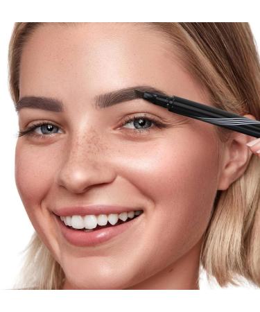 Boobeen Waterproof Micro Tip Eyebrow Pen - Long Lasting Grey Brown | Natural 3D Eyebrow Hair | Liquid Fork Tip Pencil - Buy Online on GoSupps.com
