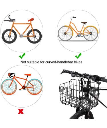 Folding Rear Bike Basket | Detachable Front Basket | Rust-Proof Wire Mesh | Bike Cargo Rack - Buy Online on GoSupps.com