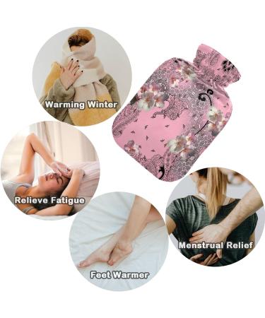 NAANLE 2L Hot Water Bottle with Blooming Paisley Cover | Pain Relief for Back Hands & Feet | Heat & Cold Therapy - Buy Online on GoSupps.com