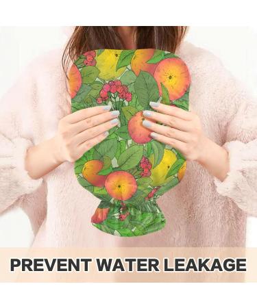 Fruit Branches Rose 1L Hot Water Bottle with Cover | Pain Relief for All Ages | BAP-Free Small Hot Water Bag - Buy Online on GoSupps.com