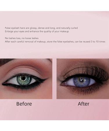False Eyelashes Set 10 Pairs of 3D Lightweight Wispy Fluffy False Eyelashes Perfect for a Full and Flirty Look Reusable DD Curl Cat Eye Lashes for Stunning Eyes Makeup Cosplay Special Occasions - Buy Online on GoSupps.com
