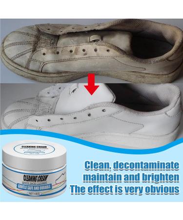 KOAHDE Multifunctional Stain Removal Cream Multi Purpose Cleaning Cream White Shoe Cleaning Cream with Sponge Sneaker White Shoe Cleaner Shoes Multifunctional Cleaning Cream White Shoe Cleaning Cream - Buy Online on GoSupps.com