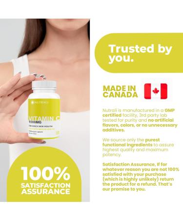 MAXIMUM POTENCY 1000mg Vitamin C Capsules Vital Immune Support Powerful Antioxidant Healthy Skin Bones and Teeth Helps Metabolize Nutrients Slow Release Vegan Gluten Free. 240 Easy to Swallow Capsules. 2 Packs 240 count (Pack of 1) - Buy Online on GoSupps.com