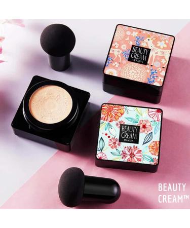 Wonderninelife Beauty Cream & Mushroom Head Air Cushion CC Cream | Waterproof Makeup Brush & Durable Clear Cover | 100g - International Shipping Available - Buy Online on GoSupps.com