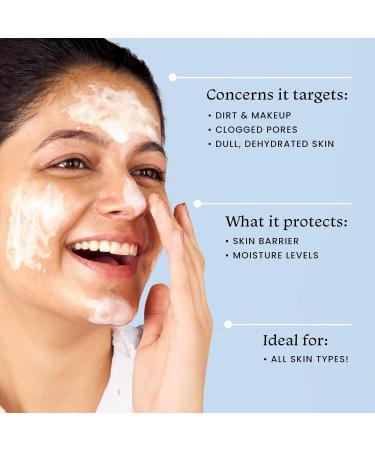 Hydrating Face Wash with Hyaluronic Acid & Vitamin B5 | Fox_tale | Pore Cleansing Cleanser for All Skin Types | Makeup Remover 100 ml - Buy Online on GoSupps.com