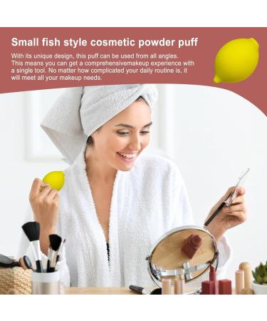 Fruit Shaped Cosmetics Sponge - Cute Fruit Shape Makeup Sponge Foundation Fruit Shaped Cosmetics Sponge Versatile Makeup Blender Multi-Purpose Tool For Makeup Beginners Beauty Lovers Lemon Beauty Egg - Buy Online on GoSupps.com