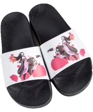 JUNG KOOK Anime Slippers Non-Slip Cosplay Slide Sandals White Bts6 9 US