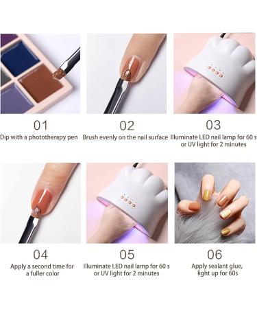 Yajun 16 Colors Solid Nail Polish Gel Palette - Summer Art Manicure Kit for At-Home Use | Semi-Permanent Pudding Cream Nail Polish - Buy Online on GoSupps.com