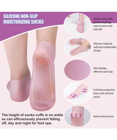 Hydrating Foot Peel Mask for Soft, Smooth Feet - Moisturizing Gel Socks for Cracked Heels - XL Size for Men and Women - Buy Online on GoSupps.com