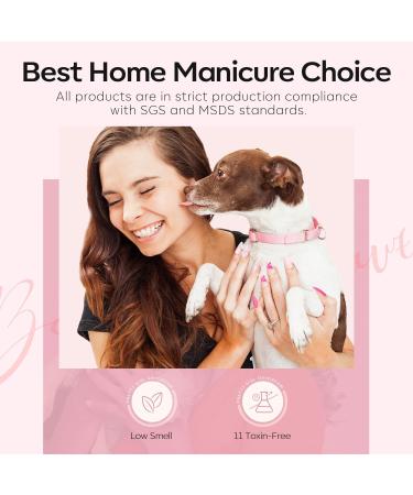 Modelones Gel Nail Polish 15ML Pink Gel Polish Soak Off LED Color Gel Home DIY Professional Salon Manicure Infinite Shine 28 Day Long Lasting 0.5 Fl Ounce - Buy Online on GoSupps.com