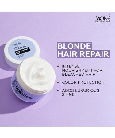 MON PROFESSIONAL Intense hydrating conditioning repair hair mask - Dry damaged hair - Bleached hair blonde hair platinum silver white hair - Keratin - 300 ml - Buy Online on GoSupps.com