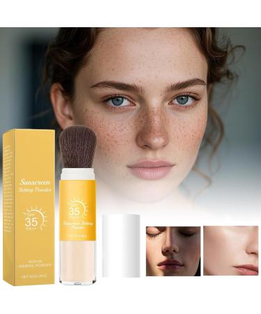 Sunscreen Face Powder | UV Protection Face Powder | Translucent Seboregulator Control Matte Effect Buildable and Resistant Texture for Sensitive Oily Skin Scalp Body Under Makeup - Buy Online on GoSupps.com