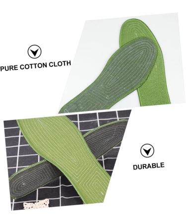 FOMIYES 20 Pairs Insole Shoe Pads - Foot Care Cushion Sweat Absorption Green Perfect for Training | 25X8X0.5CM - Buy Online on GoSupps.com