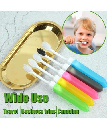 5 Pack Portable Folding Travel Toothbrush - Ideal for Travel Business Trips & Camping | WSSROGY - Buy Online on GoSupps.com
