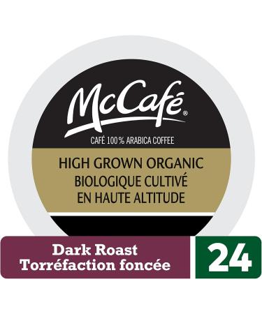 McCafe High Grown Organic K-Cup Coffee Pods Dark Roast 24 Count Certified Organic For Keurig Coffee Makers High Grown 24 count (Pack of 1) Pods - Buy Online on GoSupps.com