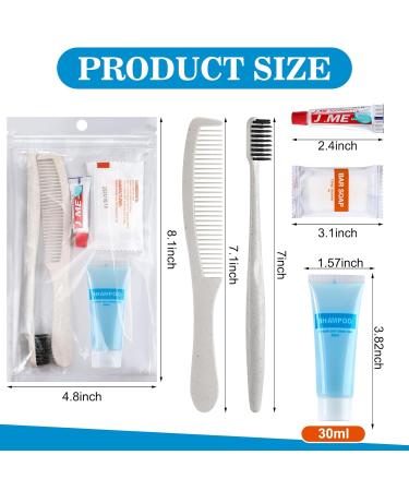 48 Sets Basic Toiletry Kits - Bulk Personal Hygiene Kits for Travel Charity and Hotels | Essentials for Men & Women - Disposable Toothbrush Toothpaste Shampoo Soap - Buy Online on GoSupps.com