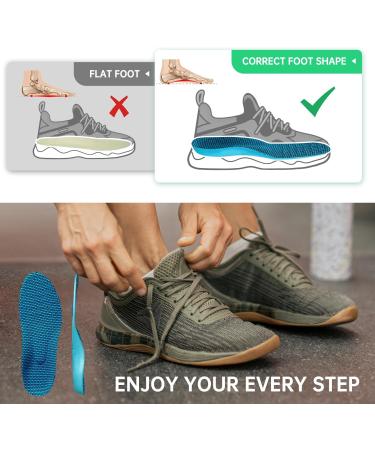 Plantar Fasciitis Insoles - Cushioned Arch Support Memory Foam Shoe Inserts for Men (10-10.5) & Women (12-12.5) - International Shipping Available - Buy Online on GoSupps.com