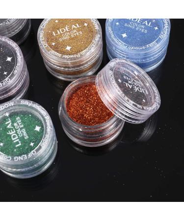 TOVINANNA 60 Pcs Loose Eyeshadow Glitter Eyeshadow Pigments Sequins Powder Eye Shadow - Buy Online on GoSupps.com
