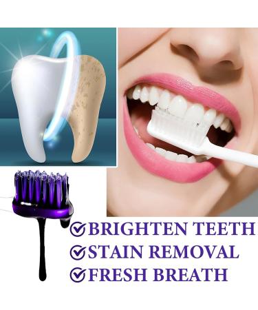 Shop V34 Purple Toothpaste for Teeth Whitening - Color Corrector Serum for Adults | Effective Stain Removal & Brightening - Buy Online on GoSupps.com