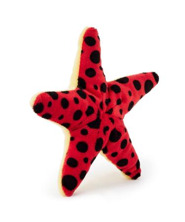 Zappi Co Plush Children's Stuffed Soft Cuddly Plush Toy-Part of Safari Animals Collection Perfect for Kids (9cm Width) (Red Starfish)