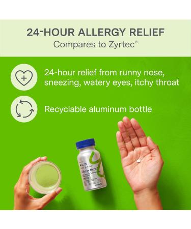 Foster & Thrive Cetirizine HCl 10mg Allergy Relief for Seasonal Allergies Pollen Hay Fever and Dry Itchy Eyes Non-Drowsy Antihistamine Medicine for Children or Adults Compare to Zyrtec - Buy Online on GoSupps.com