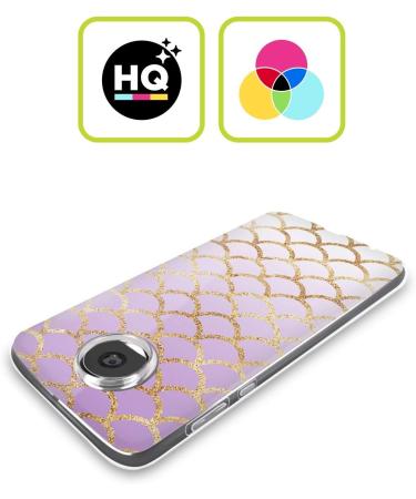 Haroulita Mermaid Scale Gold Accent Soft Gel Case for Motorola Edge (2022) | Officially Licensed by Head Case Designs - Buy Online on GoSupps.com