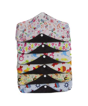 Mama Pads Reusable Menstrual Pads Washable Towel Cloth Menstrual Pads Portable Napkin Pads Cloth Towel Reusable Menstrual Pads