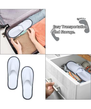 Buy Satinior 12 Pairs Disposable House Shoes - Comfortable Velvet Spa & Hotel Footwear for Men & Women | Closed Toe Design Ideal for Guests & Parties - Buy Online on GoSupps.com