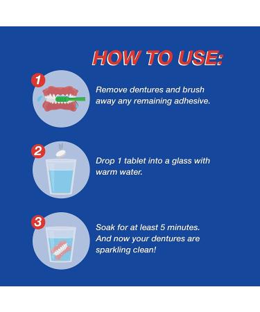 Secure Denture Cleansing Tablets - 32 Tabs | Effective & Gentle Cleaning - Buy Online on GoSupps.com