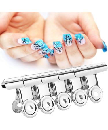 Nail Art Accessories Nail Extension Tool Manicure Clips 5pcs Silver for Thin Nails for Long Nails - Buy Online on GoSupps.com