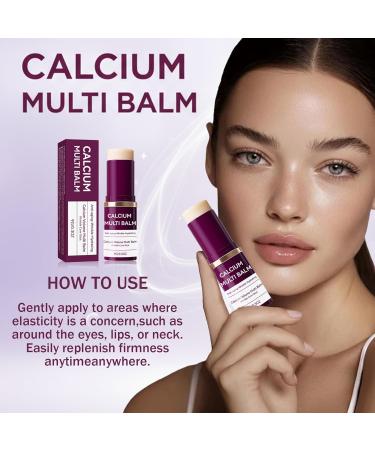Her Plus Calcium Stick Calcium Balm Stick Wrinkle Core Balm Collagen Moisturing Balms Anti-Aging Hydrating Suitable for Eyes Neck Face (2pcs) - Buy Online on GoSupps.com