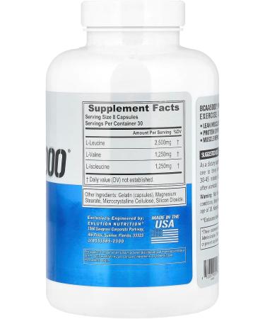 EVLution Nutrition EVL Nutrition BCAA 5000 Caps 240 Standard Amino Acids BCAA Standard 240 capsules - Buy Online on GoSupps.com