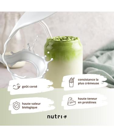 Nutri + Poudre de prot ine v g talienne Matcha Latte 1 kg - 80% de prot ines - Poudre de prot ine 3k - Poudre de prot ine 1000g sans lait & lactose Matcha Latte 1 kg (Pack de 1) - Buy Online on GoSupps.com
