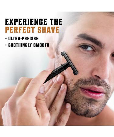 50 Count Men's Safety Razor Blades - Platinum Japanese Stainless Steel Double Edge Shaving Blades for Smooth & Precise Shave - Pack of 1 - Buy Online on GoSupps.com