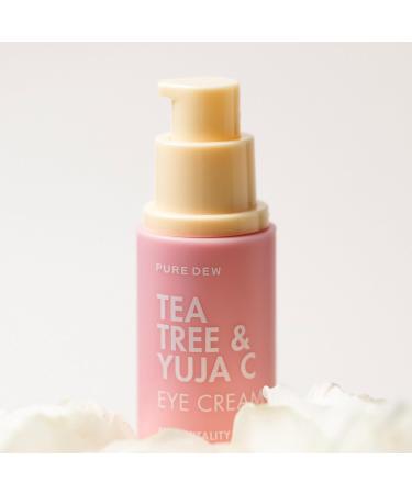 TONYMOLY Pure Dew Tea Tree & Yuja C Eye Cream - Hydrating & Soothing Eye Treatment for Bright Healthy Skin - International Shipping Available - Buy Online on GoSupps.com
