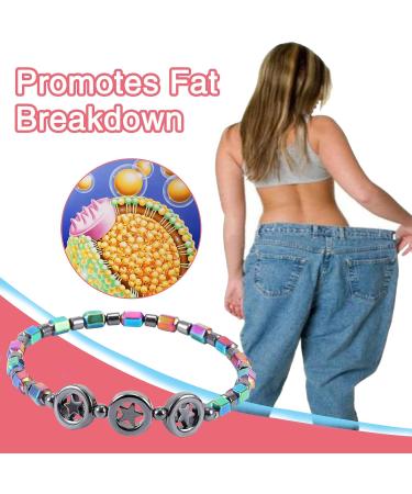 CMJBuhr Magnetic H matit Foot Chain - 4 Piece Magnetic Hard Band Bracelet for Men & Women | Natural Magnetic Stone for Therapy - Buy Online on GoSupps.com