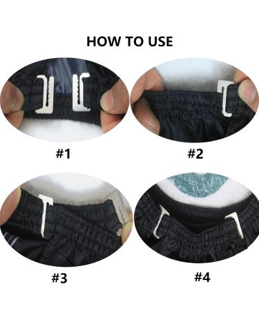 Professional Waterproof Black Haircut Cape for Men | Barber Salon Stylist Cape - International Shipping Available - Buy Online on GoSupps.com