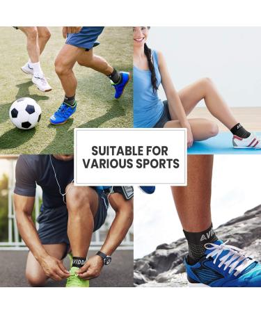 AVIDDA Plantar Fasciitis Compression Foot Sleeves - XL Black Pair for Men and Women | Ankle Support for Sport, Arthritis Pain Relief - Buy Online on GoSupps.com