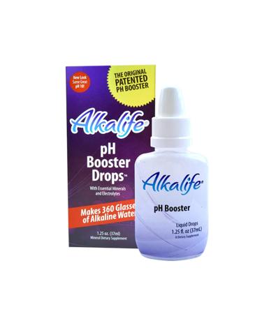 Alkalife pH Booster Drops | The First Patented Alkaline Water Booster to Neutralize Acid & Balance pH for Immune Support, Peak Performance, Detox, Overall Wellness, and Reduced Inflammation  1.25oz