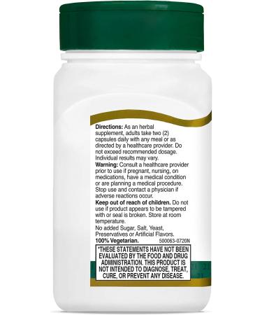 21st Century Ginseng Extract - 60 Vegetarian Capsules for Energy & Wellness - Buy Online on GoSupps.com