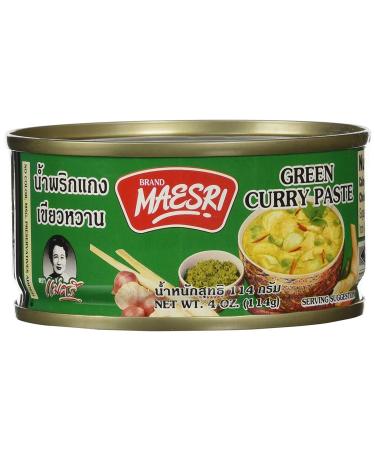 Maesri Thai Green Curry Paste (Pack of 2)
