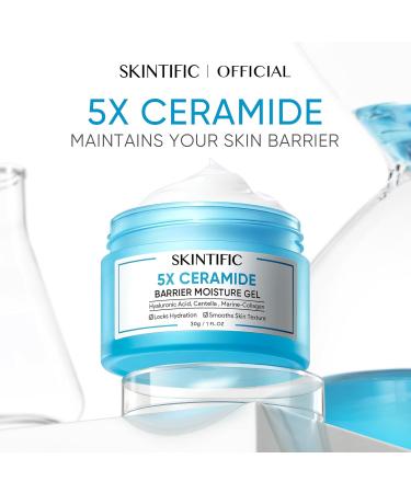 Moisturizing Cream for All Skin Types | Hydrating Facial Cream with Hyaluronic Acid & 5X Ceramides | Fragrance-Free Non-Comedogenic Moisturizer - Shop Internationally - Buy Online on GoSupps.com