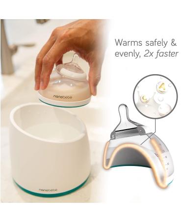 Nanobebe Breastmilk Baby Bottle - Award Winning Innovation for Breastfed Babies | Anti Colic, Perfect Latch, Preserves Breast Milk Nutrients | 3-Pack Teal Stage 1 - Buy Online on GoSupps.com